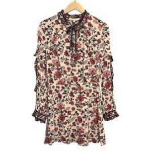 Dance & Marvel Floral Long Sleeve Dress